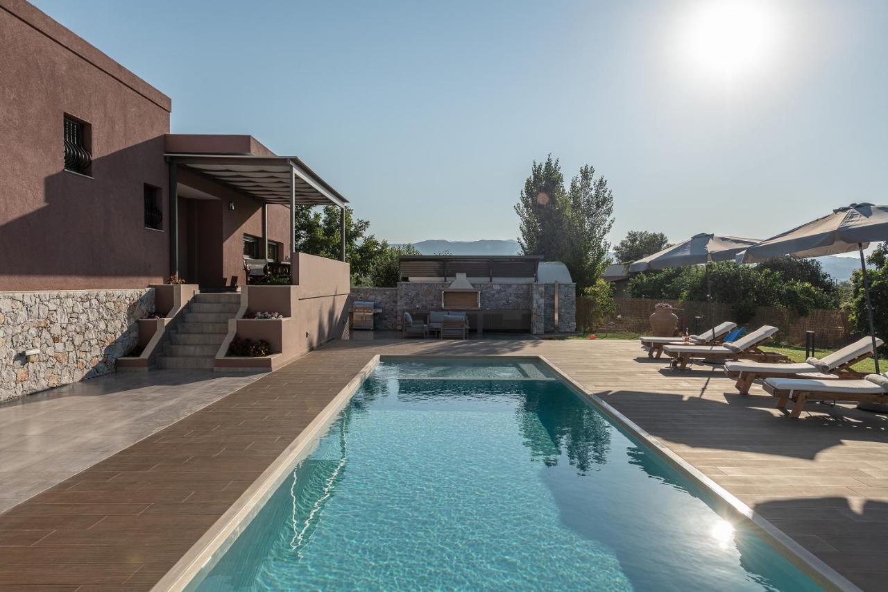Villa Enny, 3 Bd With Private Heated Pool Agia  Buitenkant foto