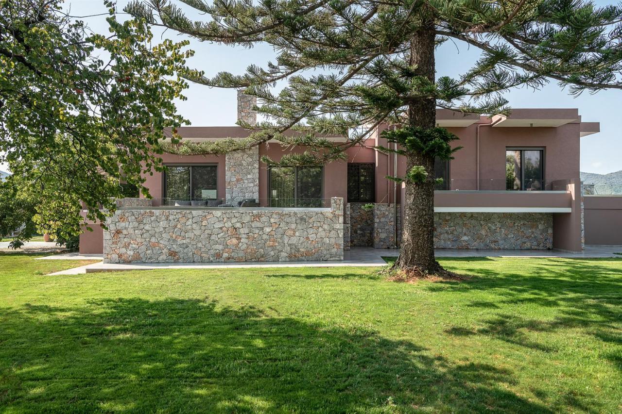 Villa Enny, 3 Bd With Private Heated Pool Agia  Buitenkant foto