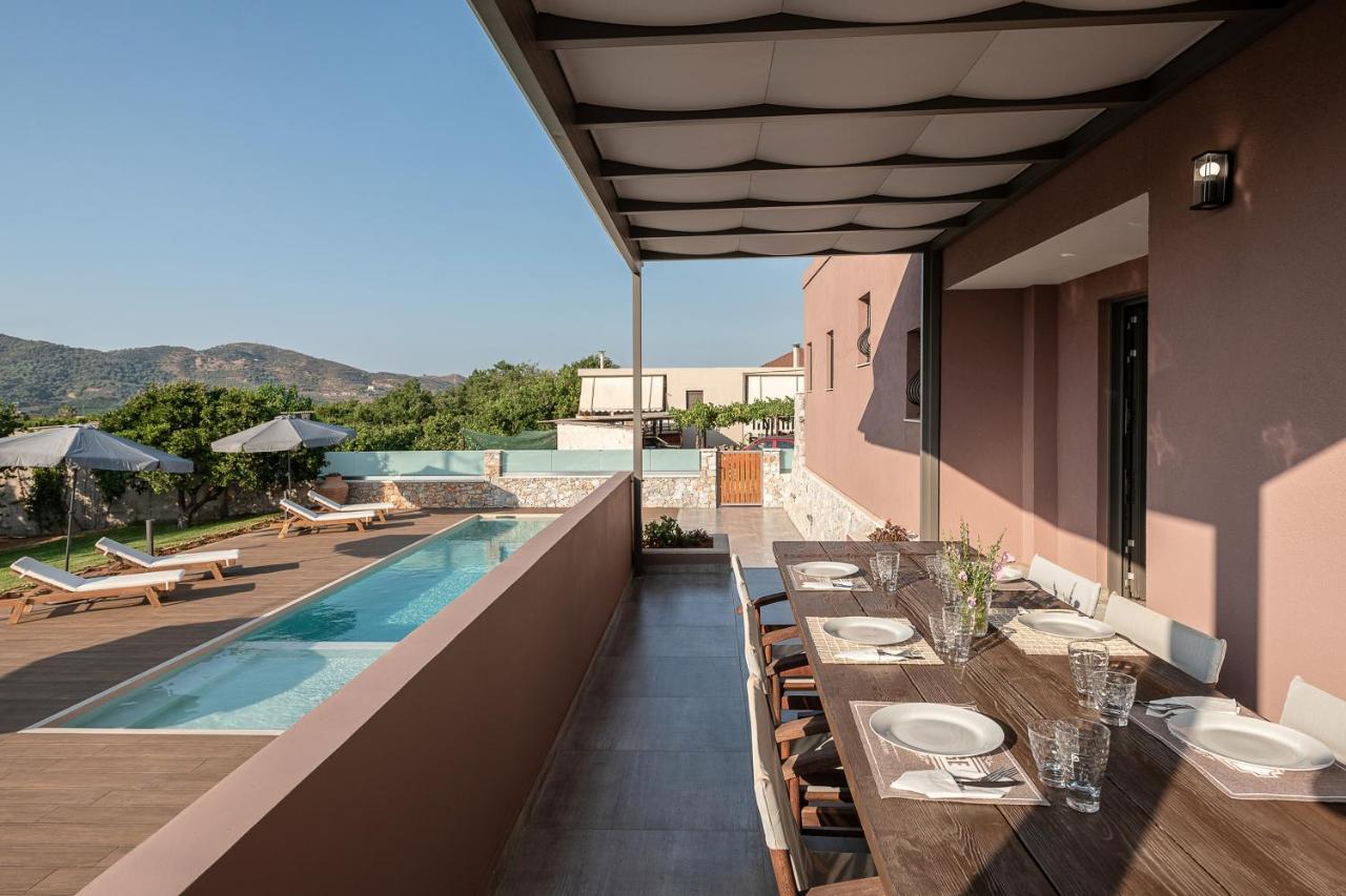 Villa Enny, 3 Bd With Private Heated Pool Agia  Buitenkant foto